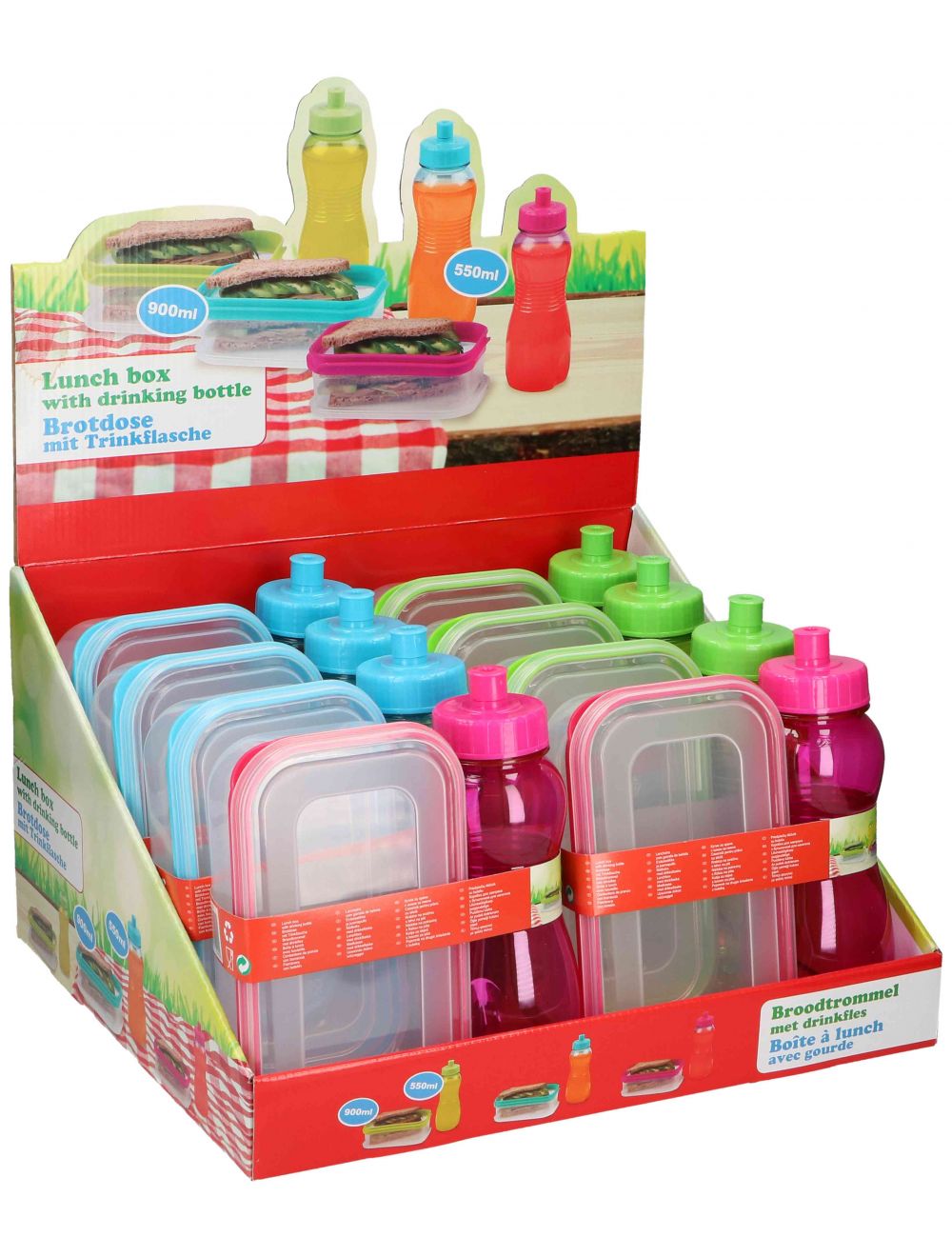 lunch boxes with water bottle holder