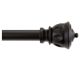 Curtain Rod Blk Kiera 24-48