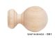 Finial Ball Natural Wood