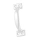 Toledo Door Pull 4i White w/Sc