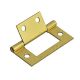 Flush Hinge 75mm Brass