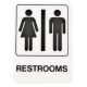 RESTROOMS DECO SIGN