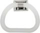 Towel Ring Plas Chrm/Wht Decko