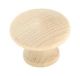 Hardwood Round Knob 1-1/4i 2pk