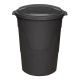 Trash Can 32Gln Blk Plastic