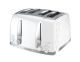 Toaster 4 Slice White B&D