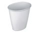 Wastebasket White Oval 1.5Gln