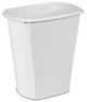 Wastebasket Rect Wht 5.5Gln