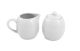 Creamer/Sugar Set White Cerami