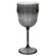 Wine Glass Plas Hammered Look