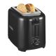 Toaster Black 2Slice ExWide