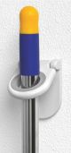 Mop&Broom Holder Wht Rubber Gr