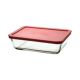 Bake Dish Rect 6Cup Red Lid