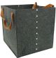 Storage Bin Felt Dk Grey