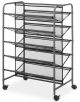 Shoe Cart 5-Tier Gunmetal Whit