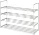 Shoe Rack 4-Tier Grey