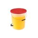 Bucket 16L w/Red Lid & Spigot