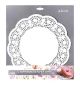 Doily Wht Rnd Lace Paper 34cm