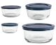 Food Storage Rnd Glass 8pc A/H