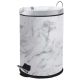 Pedal Bin 20Lt White Marble