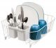 Dish Rack w/Cutlery Holder Wht