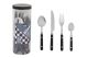 Cutlery Set/24 Black Handle