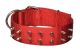 Collar Dbl Spike Red 1-3/4x22i