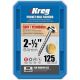 Screws 2-1/2i #8 Kreg 125pk