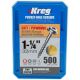 Screws 1-1/4i #8 Kreg 500pk