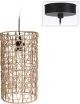 Light Shade Hang Cyl Rattan