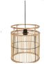 Light Shade Hang Cyl Rattan