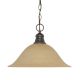 Light Hanging Dome Dk Bronze