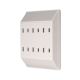 `6 OUTLET POL TAP WHITE