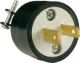 Plug w Clamp 15A Blk