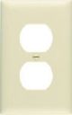 Duplex Plug Plate Ivory