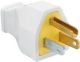 Male Plug 3 Pin 110v White