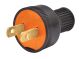 Round Male Plug 110V 2Pin 2pk