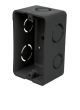 PVC 2X4i PLUG BOX BLACK