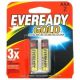 Battery Alk Gold AAA 2pk Evere