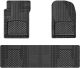 Front & Rear Car Mat 3/Set Blk