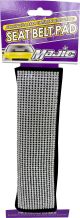 Seat Belt Pad Blk/Slvr Diamond