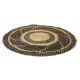 Rug Round Black Jute 90cm