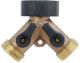 Hose Connector 2way Brass