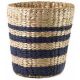 Basket Rattan Natural/Navy