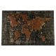 Print World Map A/Copper 80x12