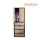 Wardrobe Tall Beige w/Drawers