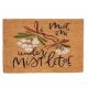 Doormat Mistletoe Brown