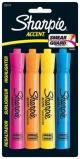 Highlighter Asst 4pk