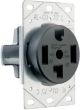 Dryer Outlet Flush Blk 30A